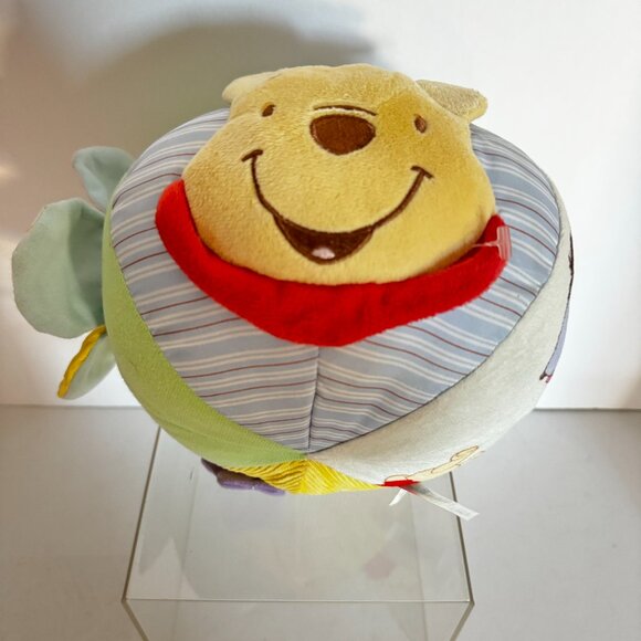Whimsical Classic Winnie the Pooh Baby Plush Ball Toy Chime Stuffed Toy - Picture 5 of 15